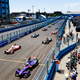 A photo of the starting grid at the 2017 New York E Prix.